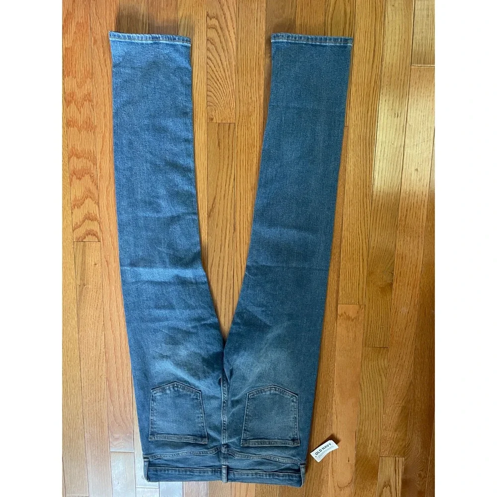 Old Navy Kids Skinny Jeans Size 14 Blue Built-In Flex Adjustable Waist NWT